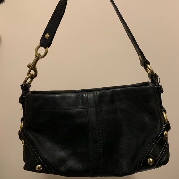 Black Coach leather bag - Picture 1 of 2